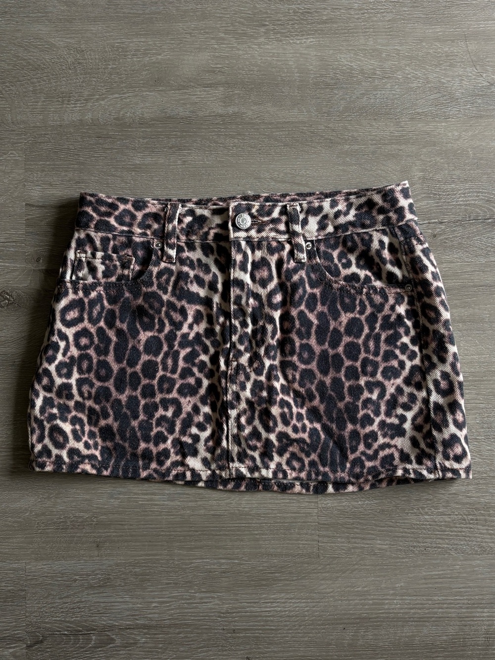 Pacsun Leopard Print Mini Skirt - Brown Animal Print